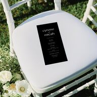 Simply Stated Wedding Programs Licorice Signature