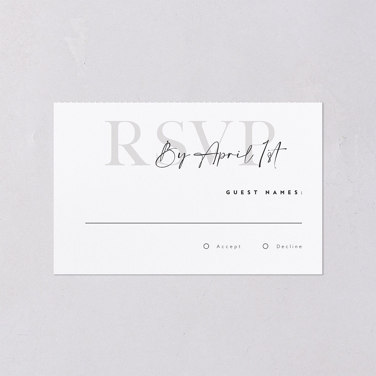 Modern Vow All-in-One Wedding Invitations — view 4