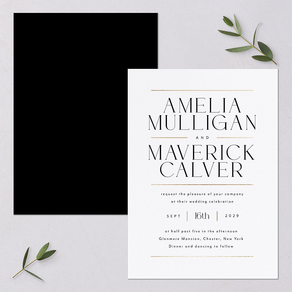Estate Wedding Invitations — view 1