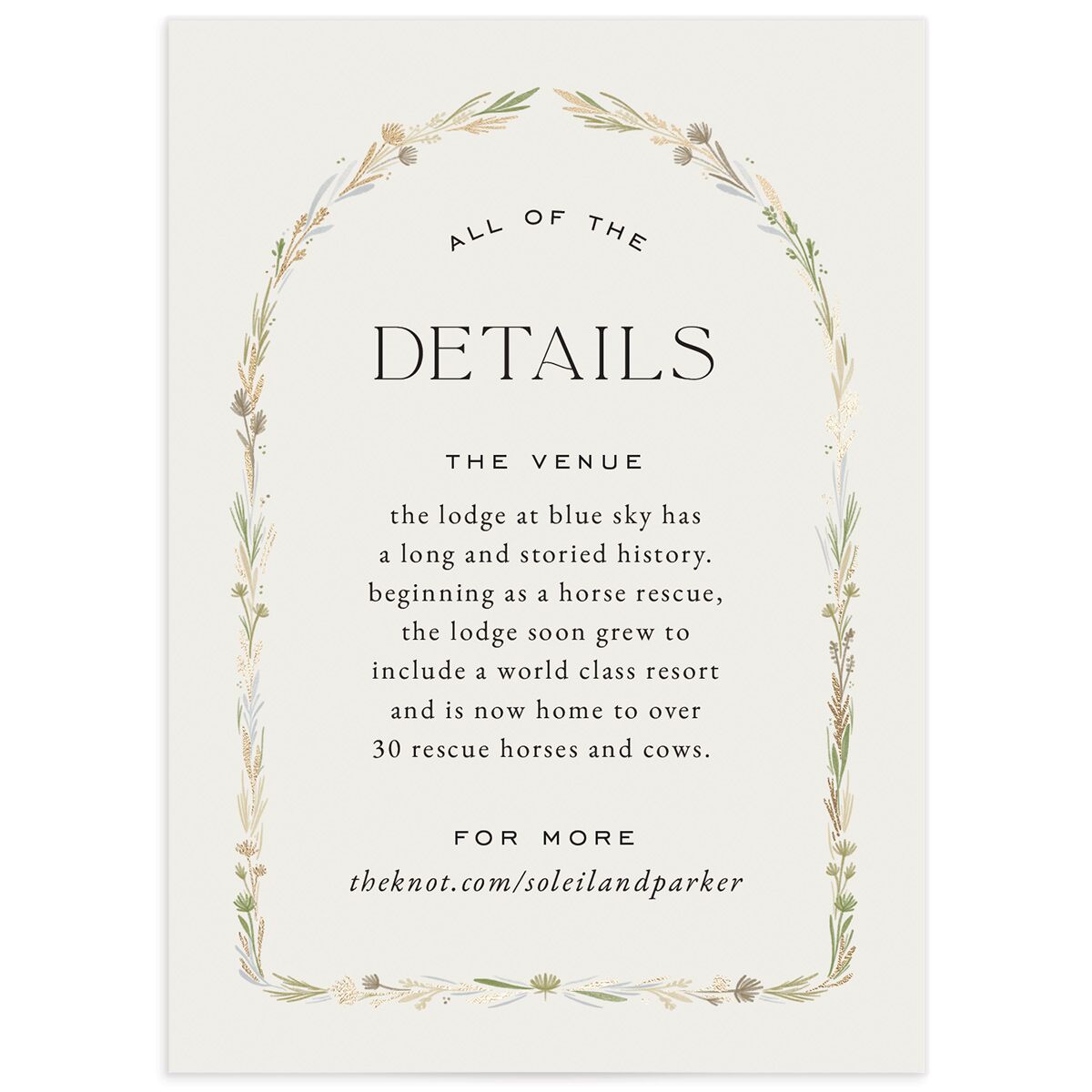 Delicate Boho Wedding Enclosure Cards