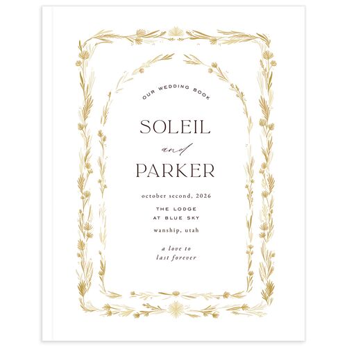 Delicate Boho Guest Books Pure White