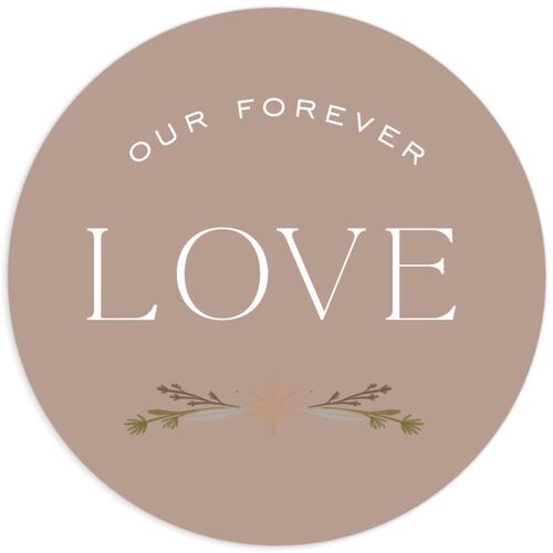 Delicate Boho Wedding Stickers Desert Rose