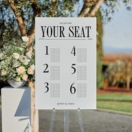 Magazine Cover Standard Seating Chart Large Licorice Standard Indoor Foam Core L Seating