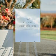Cosmopolitan Mirrored Acrylic Welcome Sign Medium Champagne Mirrored Acrylic M Welcome Standard