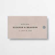 Golden Age Favor Gift Tags Sand Signature