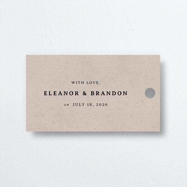 Golden Age Favor Gift Tags Sand Signature
