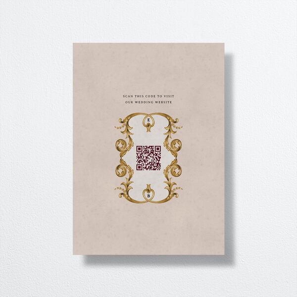 Golden Age Save the Date Cards back in Cream