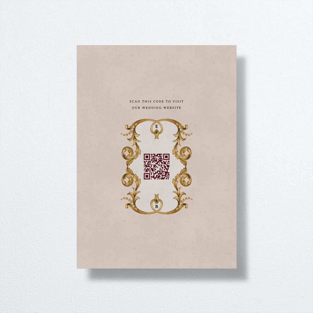 Golden Age Save the Date Cards Sand Signature smooth No
