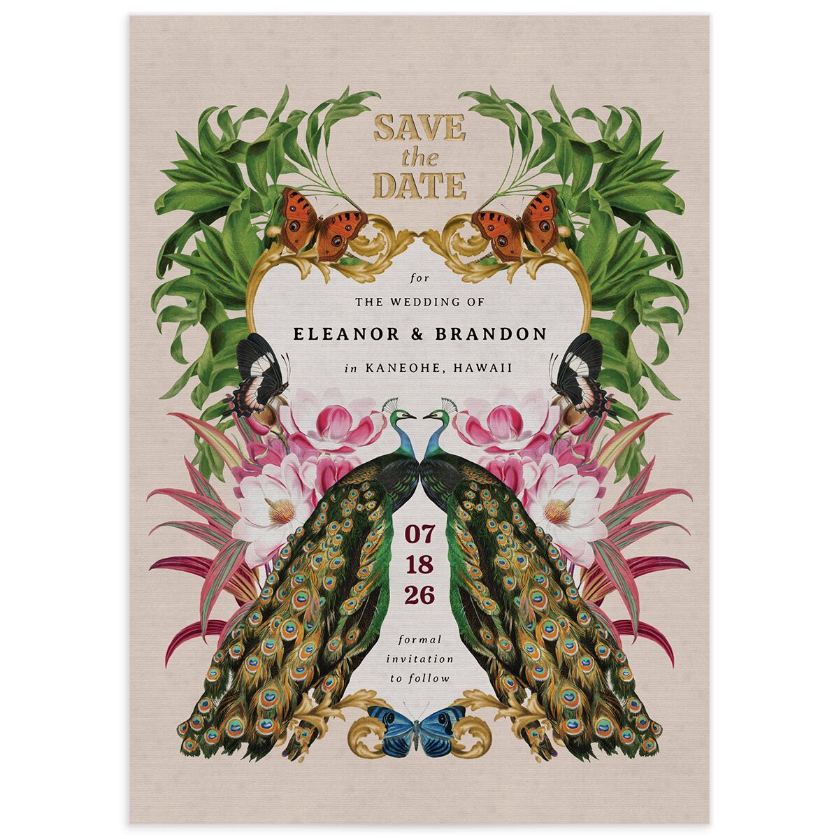 Golden Age Save the Date Cards