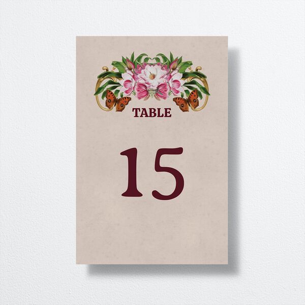 Golden Age Table Numbers Sand Signature