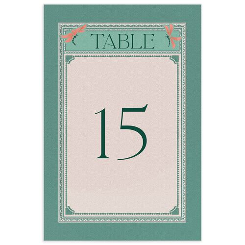 Twilight Pond Table Numbers Sky Signature