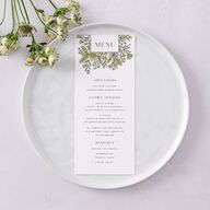 Timeless Wildflowers Menus Pear Signature