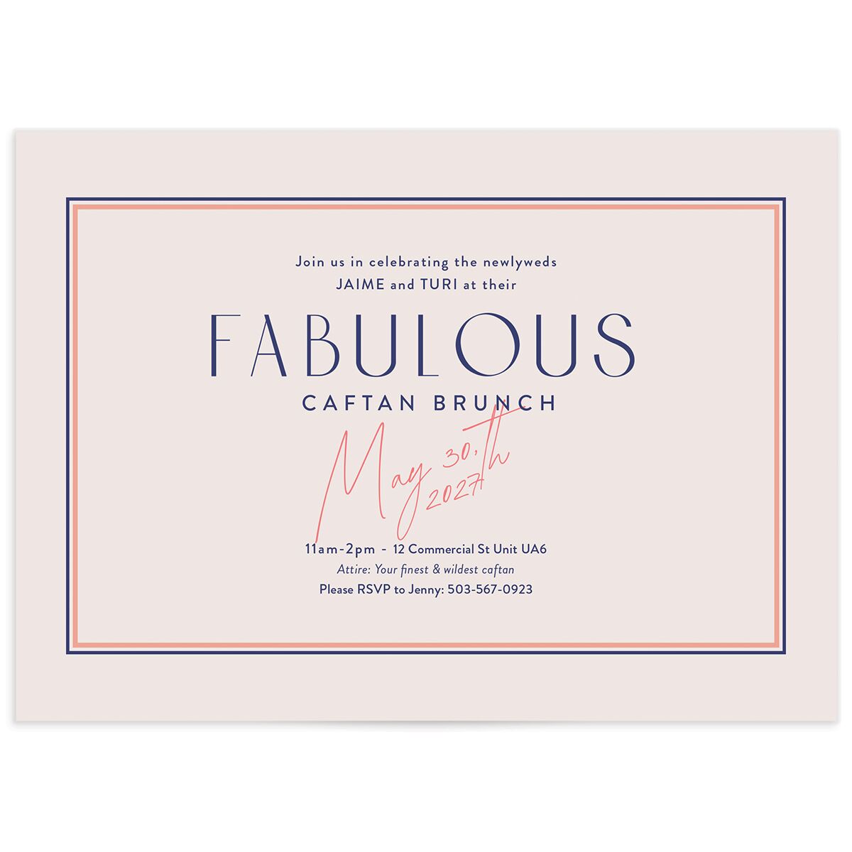Overboard Rehearsal Dinner Invitations
