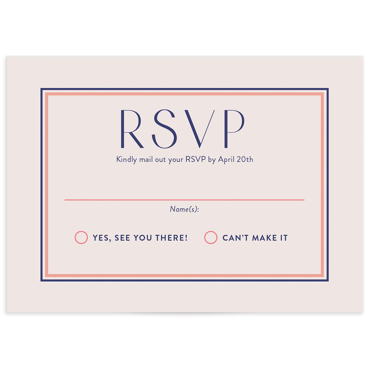 Overboard Wedding Response Cards