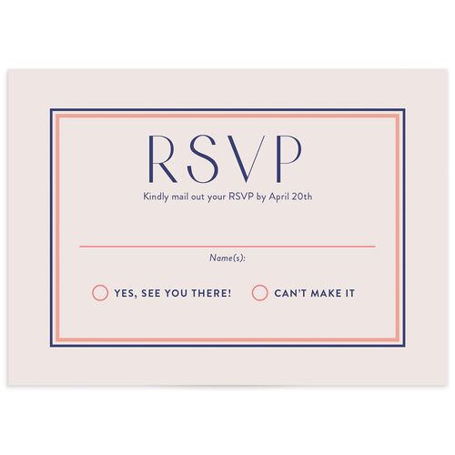 Overboard Wedding Response Cards Dahlia Signature