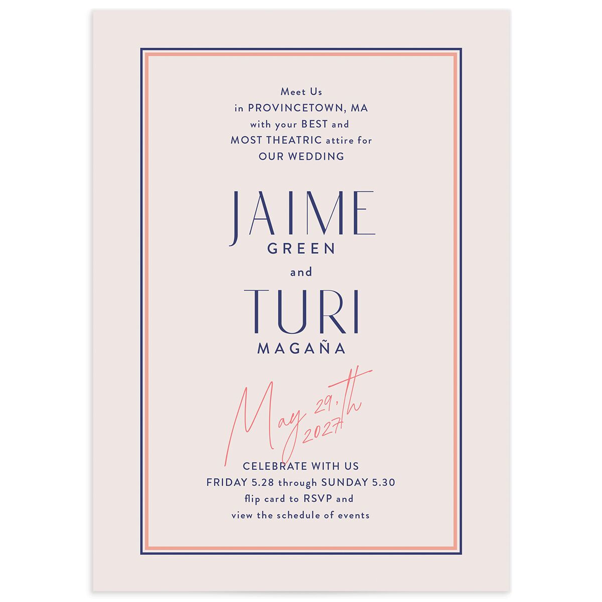 Overboard Wedding Invitations