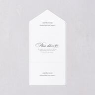 Lasting Frame All-in-One Wedding Invitations Pure White Signature Light Both Recipient and Return Addresses No