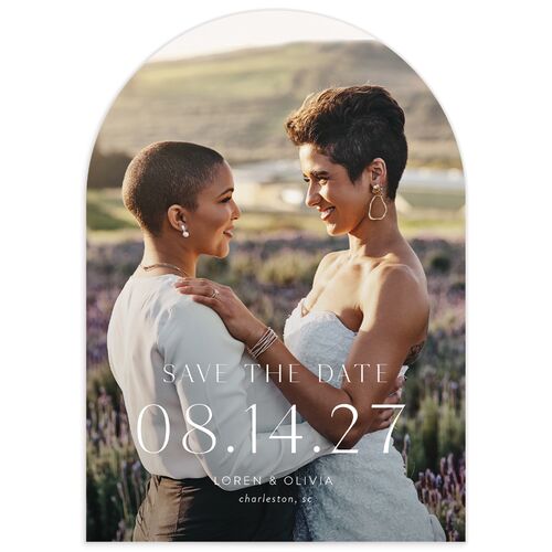 Sweet Sunflowers Save the Date Cards Marigold Signature smooth No Arch