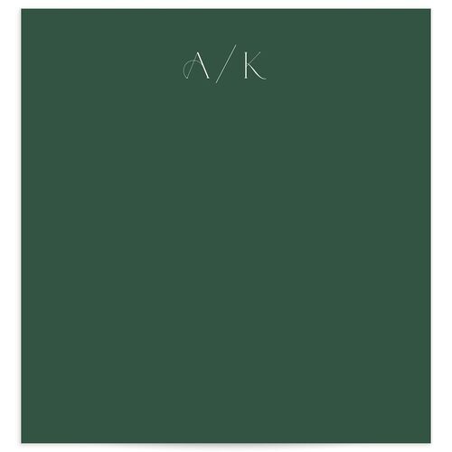 Metallic Edge Envelope Liners Hunter Green Standard