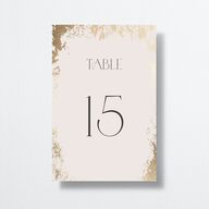 Metallic Edge Table Numbers Gold Champagne Signature