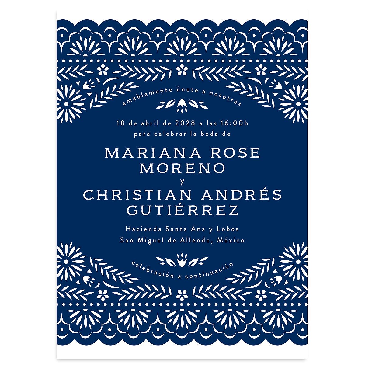 Papel Picado Wedding Invitations