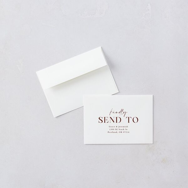 Foundation Wedding Response Cards Chestnut Signature Standard