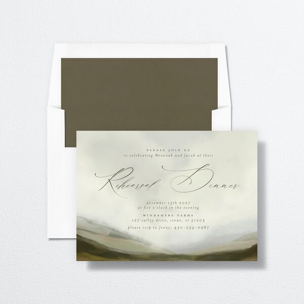 Western Valley Rehearsal Dinner Invitations Sage Signature