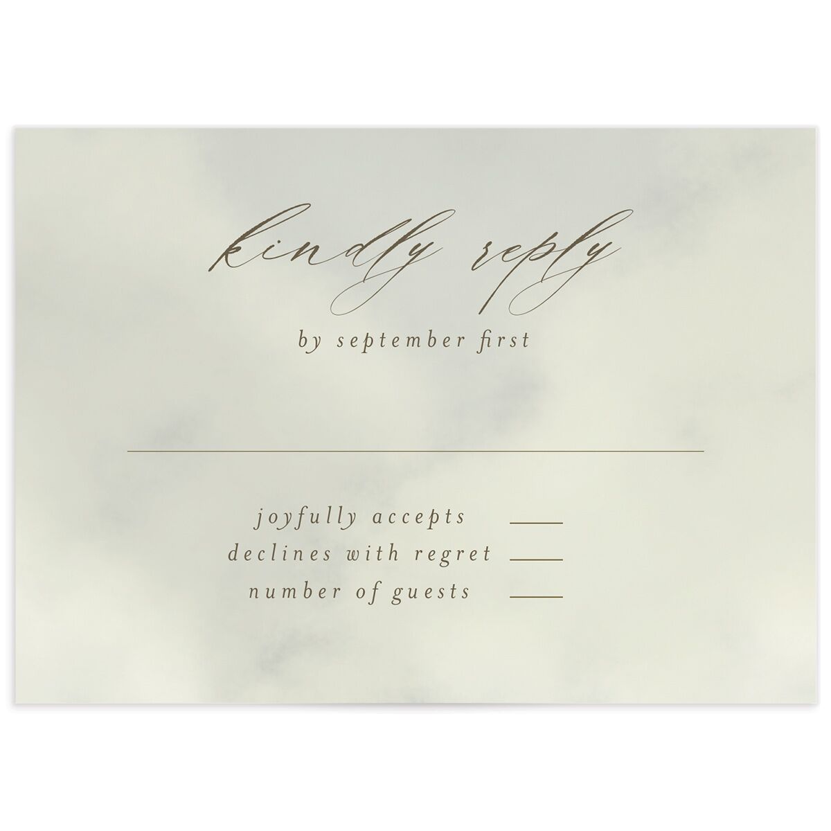 Peaceful Valley Wedding Response Cards
