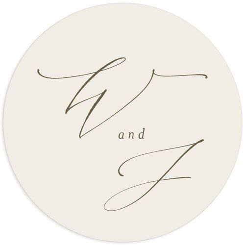 Peaceful Valley Wedding Stickers - Green