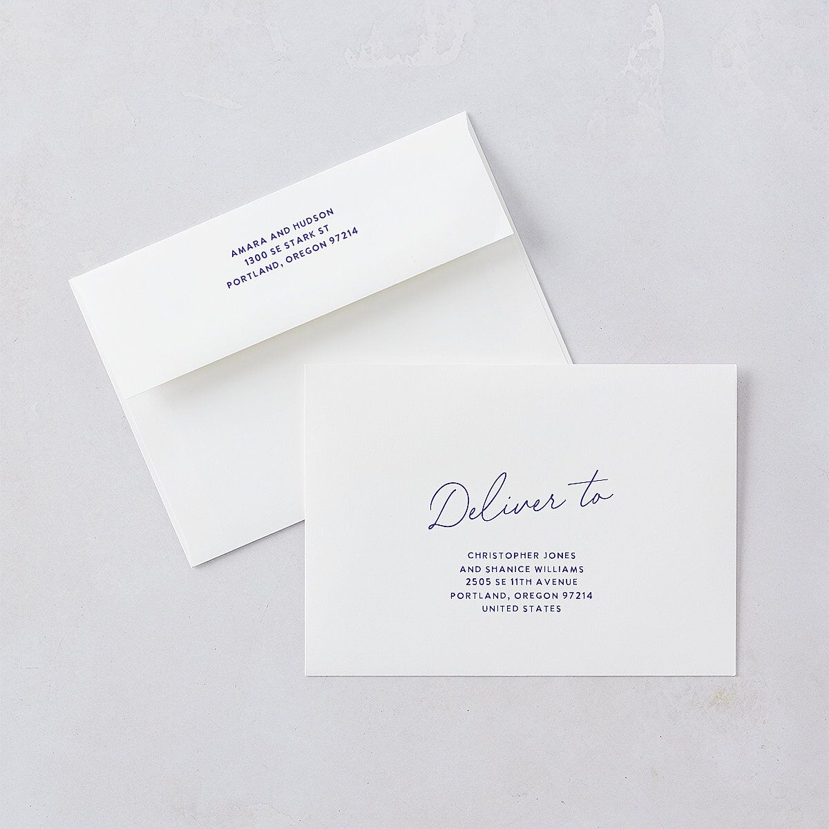 Hand Drawn Wavy Border Rehearsal Dinner Invitations Sapphire Signature Blank Standard
