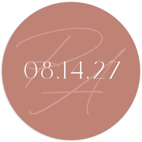 Striking Scene Wedding Stickers