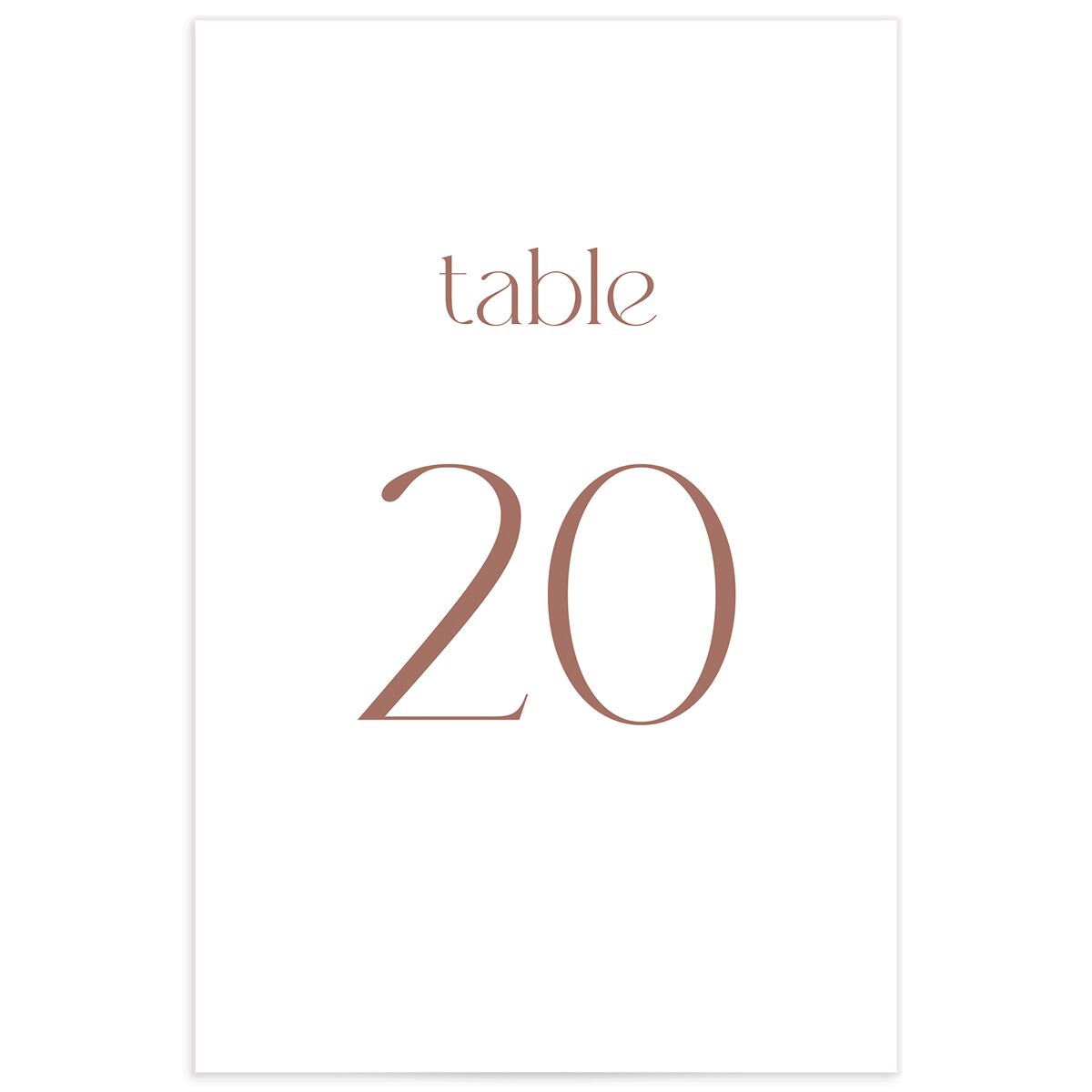 Striking Scene Table Numbers