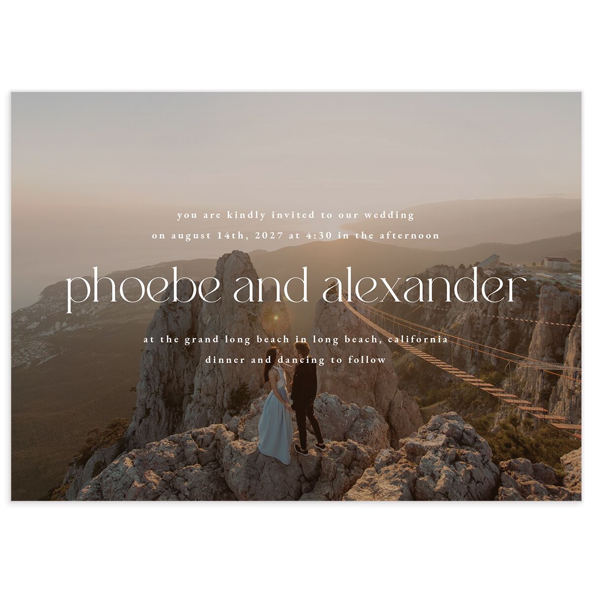 Striking Scene Wedding Invitations