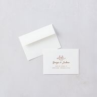 Western I Do BBQ Wedding Response Cards Saddle Signature Standard