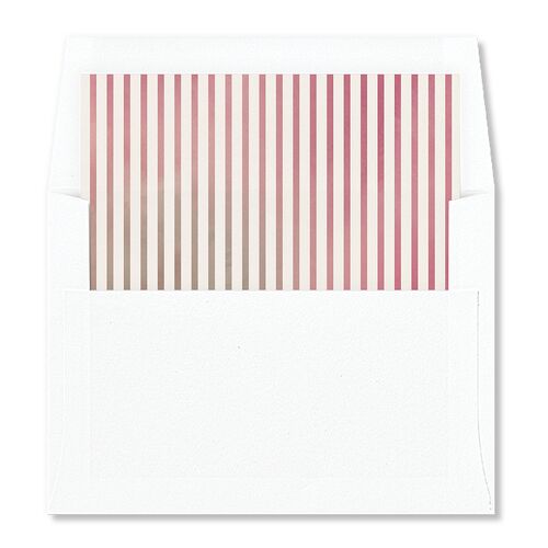Handwritten Holiday Envelope Liners Garnet Standard