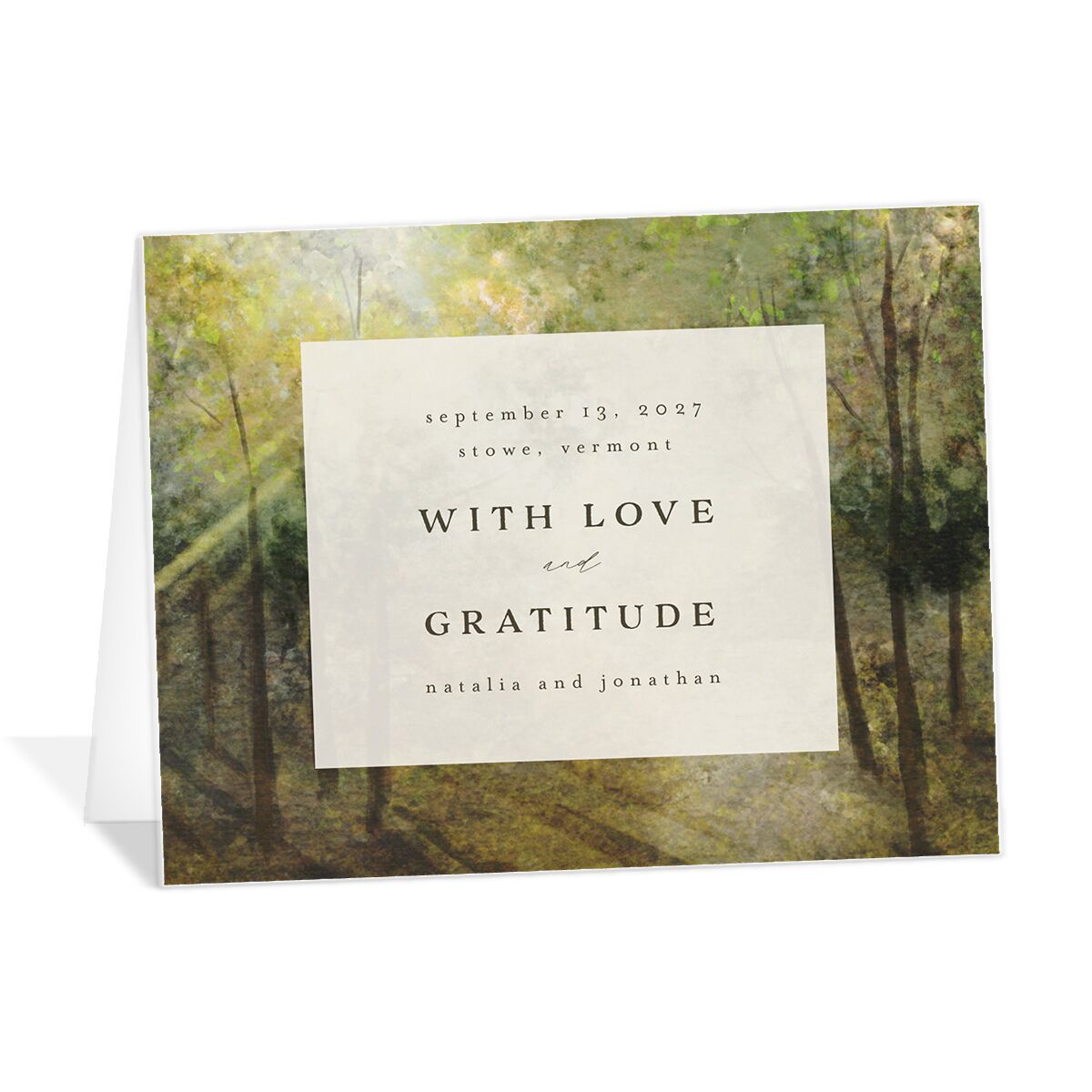 Enchanted Forest Thank You Cards