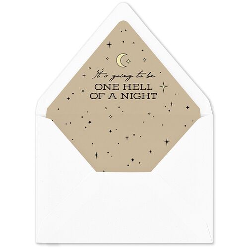 Halloween Tarot Skeletons Euro Envelope Liners Tan Luxe