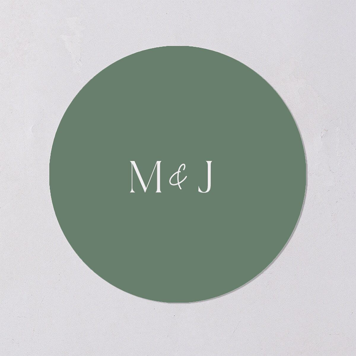 Rustic Pine Wedding Stickers Eucalyptus Circle