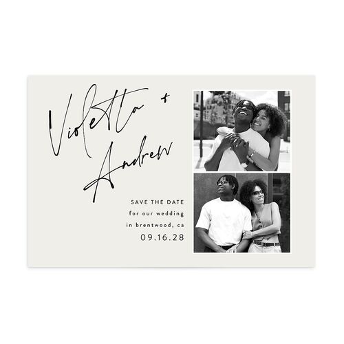 Signed Save the Date Postcards Licorice