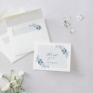 Classic Greenery Thank You Cards Ocean