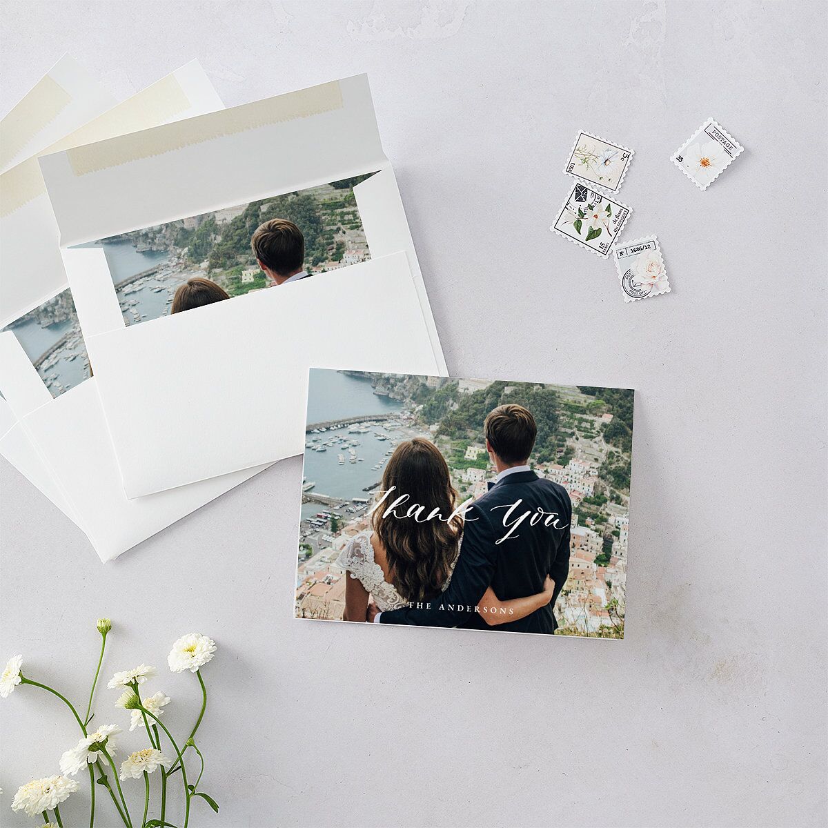 Rustic Botanical Thank You Cards Thyme