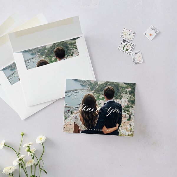 Rustic Botanical Thank You Cards Thyme