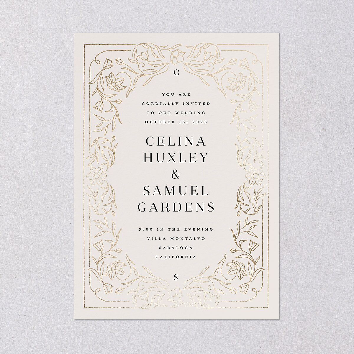 Floral Opulence Wedding Invitations — view 2