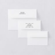 Western Gothic Thank You Card Envelopes White Standard Pure White Both Recipient and Return Addresses Signature
