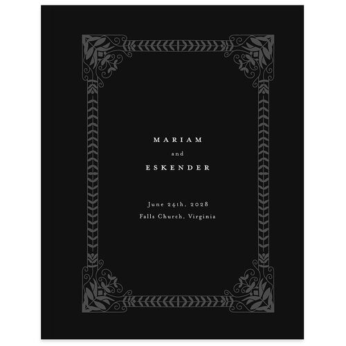 Medieval Elegance Guest Books Midnight