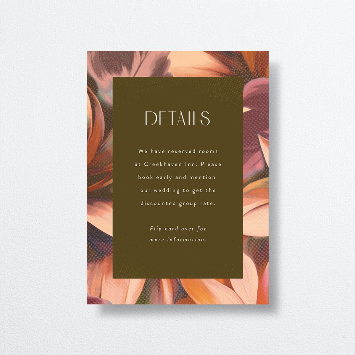 Falling In Love Wedding Enclosure Cards front