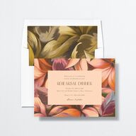 Falling In Love Rehearsal Dinner Invitations Mauve Signature