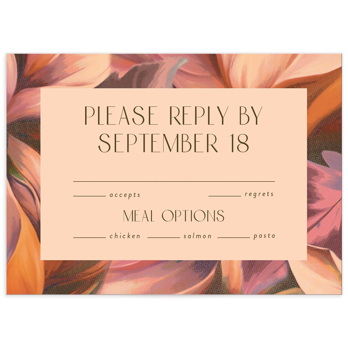 Falling In Love Wedding Response Cards