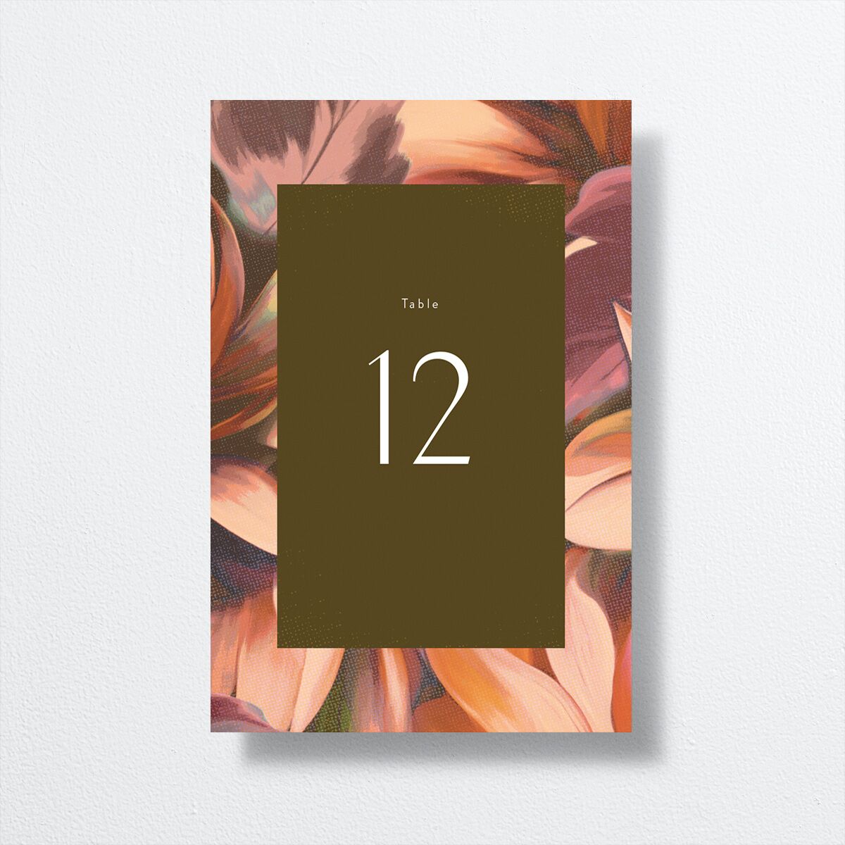 Falling In Love Table Numbers Mauve Signature