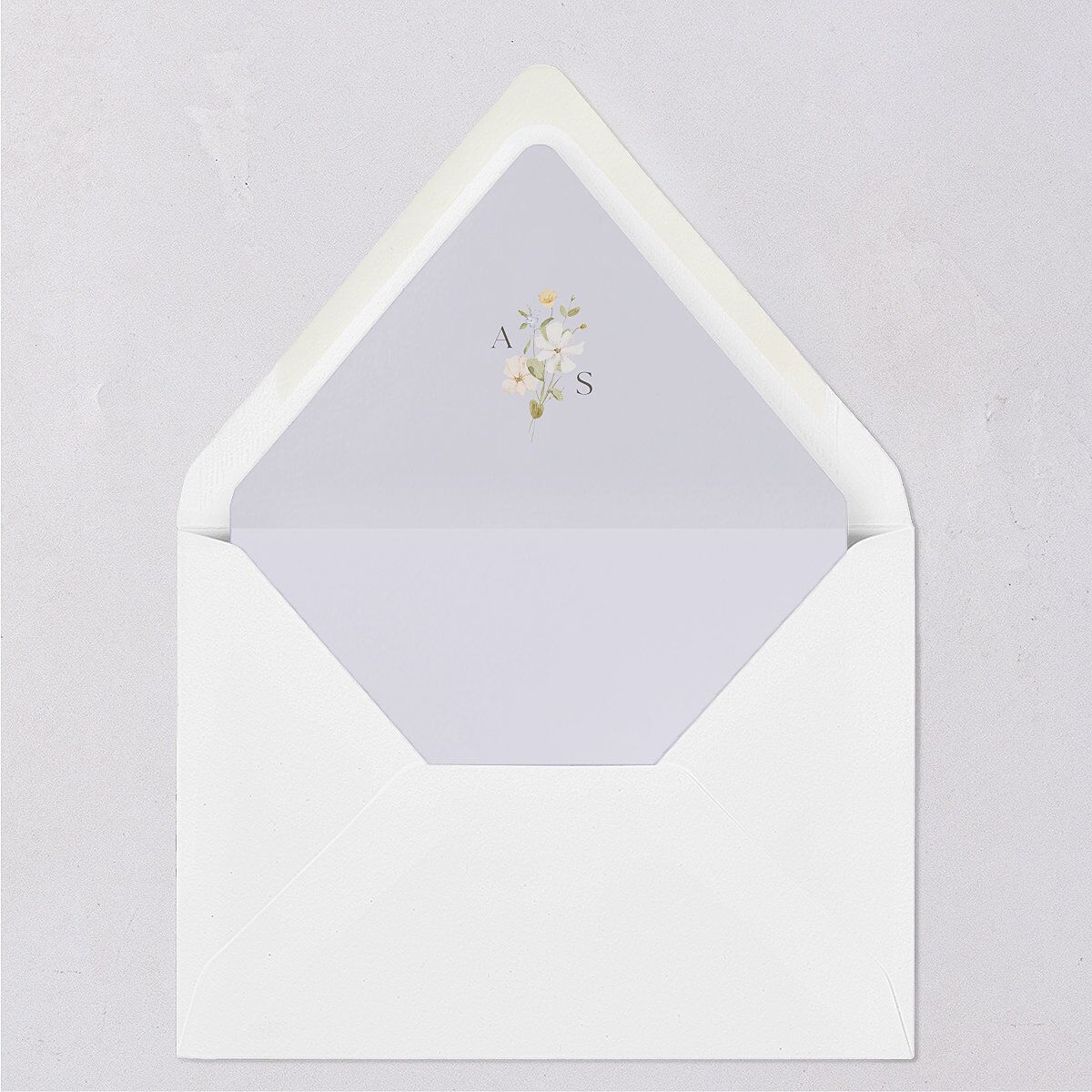 Wildflower Photo Euro Envelope Liners Lilac Luxe